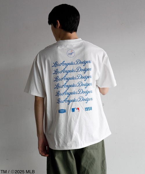 即完売　レア商品　アズール　MLB　LA　ショート丈　Tシャツ　出品迷い中♡ セール】別注MLB Tee - LOS ANGELES DODGERS（Tシャツ