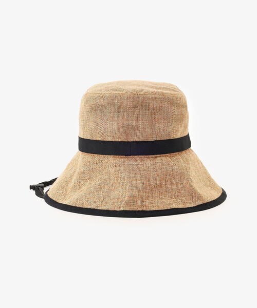 Afternoon Tea(アフタヌーンティー)の「ギマツバ広UVハット(ハット・レディース・ライトブラウン/アイボリー/グレー・ONE SIZE)」の4枚目の写真