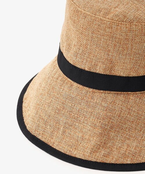 Afternoon Tea(アフタヌーンティー)の「ギマツバ広UVハット(ハット・レディース・ライトブラウン/アイボリー/グレー・ONE SIZE)」の6枚目の写真