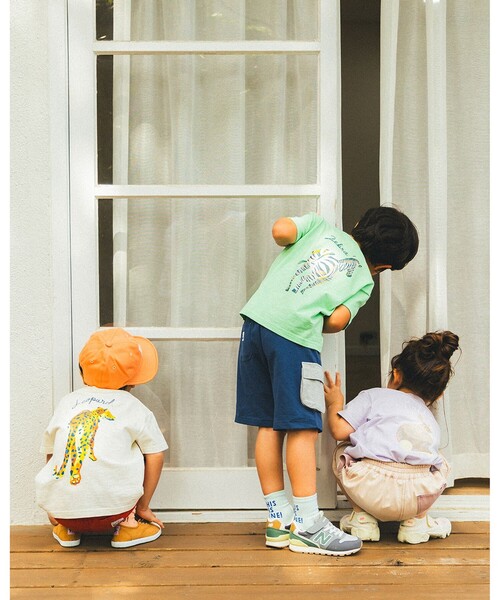 BEAMS mini（ビームスミニ）の「アニマル HIP Tシャツ 2025SS（90～150cm）（Tシャツ/カットソー・キッズ・パープル系その他4/オフホワイト/イエロー系その他2・90/100/110/120/130/140/150）」の8枚目の写真