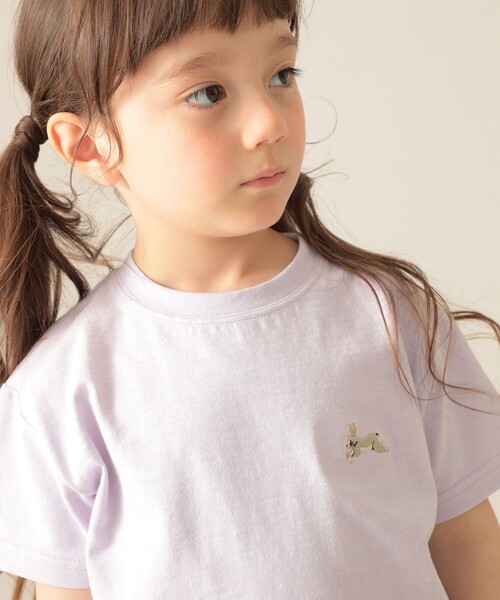 BEAMS mini（ビームスミニ）の「アニマル HIP Tシャツ 2025SS（90～150cm）（Tシャツ/カットソー・キッズ・パープル系その他4/オフホワイト/イエロー系その他2・90/100/110/120/130/140/150）」の19枚目の写真