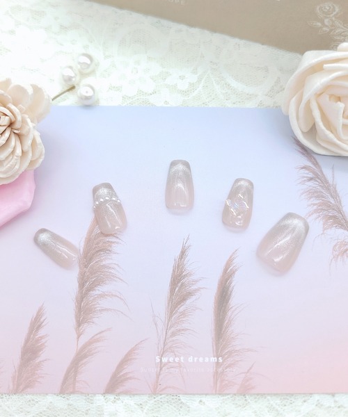 Lace Ladies（レースレディース）の「バタフライ クリア ネイルチップ セット（ネイルシール/ネイルチップ・レディース・クリア・M/XS）」の4枚目の写真