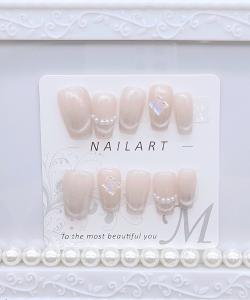 Lace Ladies（レースレディース）の「バタフライ クリア ネイルチップ セット（ネイルシール/ネイルチップ・レディース・クリア・M/XS）」の3枚目の写真