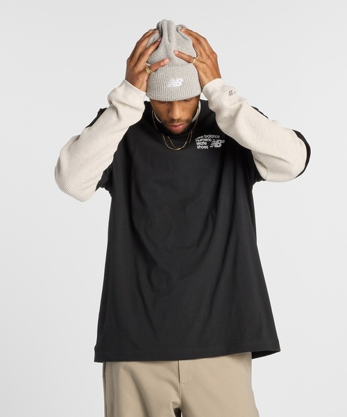 NEW BALANCE(ニューバランス)の「Numeric Small Logo ショートスリーブTシャツ(Tシャツ/カットソー・メンズ・ネイビー/ホワイト/ライトグレー/ブラック・SMALL/MEDIUM/LARGE/X-LARGE)」の1枚目の写真