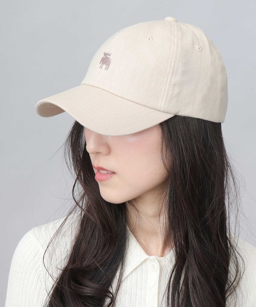 moz（モズ）の「リネン混 綿麻 キャップ（キャップ・レディース・ベージュ/チャコール/ライトベージュ/ブラック・FREE）」の4枚目の写真