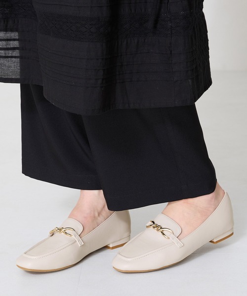 WA ORiental TRaffic（ダブルエーオリエンタルトラフィック）の「ねじりチェーンモチーフローファー/52116（ローファー・レディース・ブルー/ブラック/ベージュ・36/37/34/42/35/40/38/39/41）」の9枚目の写真