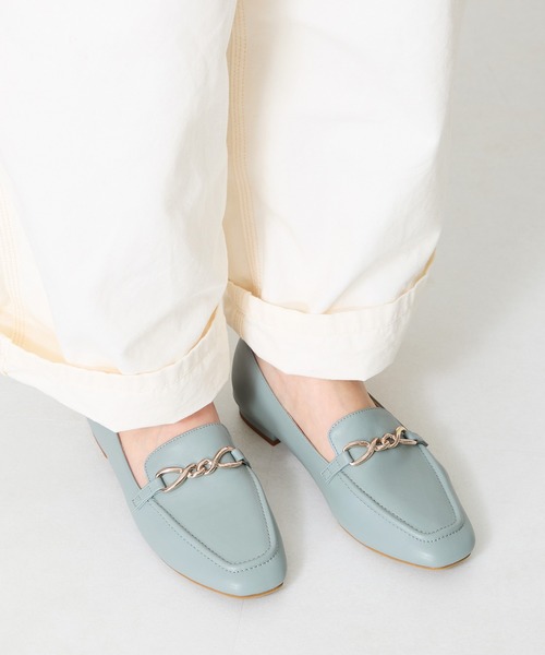 WA ORiental TRaffic（ダブルエーオリエンタルトラフィック）の「ねじりチェーンモチーフローファー/52116（ローファー・レディース・ブルー/ブラック/ベージュ・36/37/34/42/35/40/38/39/41）」の11枚目の写真