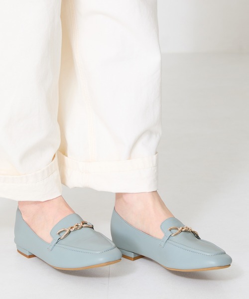 WA ORiental TRaffic（ダブルエーオリエンタルトラフィック）の「ねじりチェーンモチーフローファー/52116（ローファー・レディース・ブルー/ブラック/ベージュ・36/37/34/42/35/40/38/39/41）」の12枚目の写真