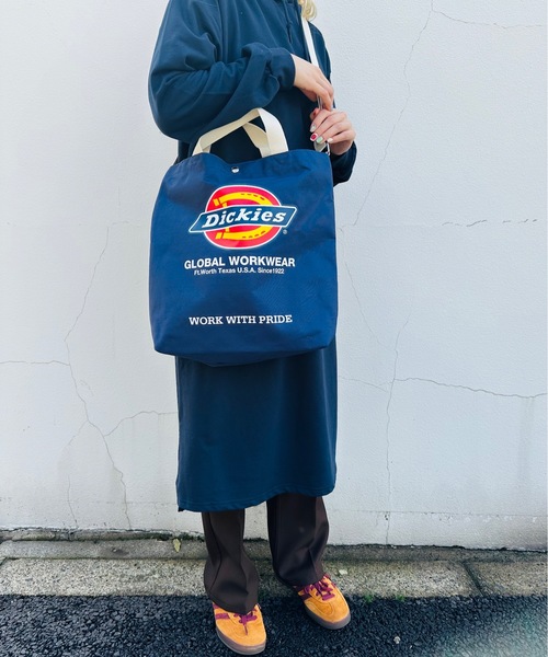 Dickies(ディッキーズ)の「Dickies / DK LOGO PRINT 2WAY SHOULDER BAG / 80976300(ショルダーバッグ・レディース・ワインレッド/グリーン/ネイビー/ブラック・ONESIZE)」の9枚目の写真