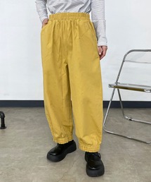 CRB（シーアールビー）の「裾スモッキングワイドパンツ（カーゴパンツ）」