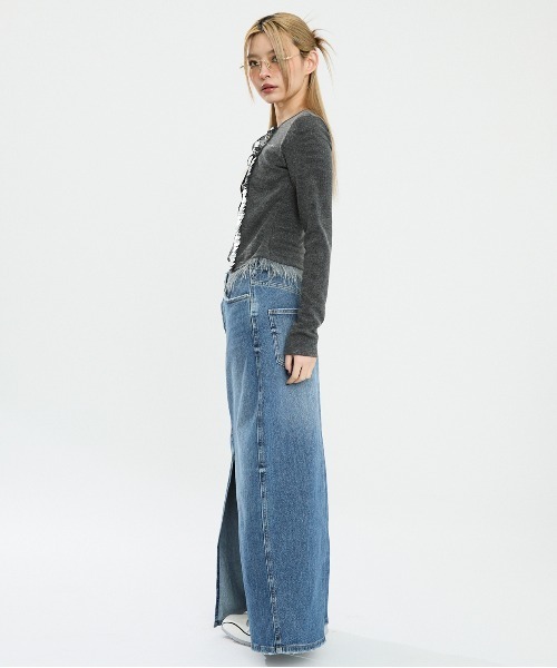 Clum(クルム)の「スパンコールレイヤードトップス(Tシャツ/カットソー・レディース・グレー・SMALL/MEDIUM)」の10枚目の写真