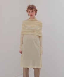 sheer high twist tunic dress(シアー強撚チュニックワンピース)