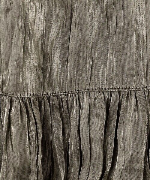 BEAUTY&YOUTH UNITED ARROWS（ビューティーアンドユースユナイテッドアローズ）の「シャイニー ティアード ロングスカート（スカート・レディース・オリーブ/ブラック/オフホワイト・M/S）」の21枚目の写真