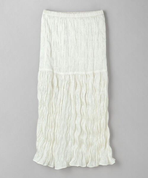 BEAUTY&YOUTH UNITED ARROWS（ビューティーアンドユースユナイテッドアローズ）の「シャイニー ティアード ロングスカート（スカート・レディース・オリーブ/ブラック/オフホワイト・M/S）」の22枚目の写真