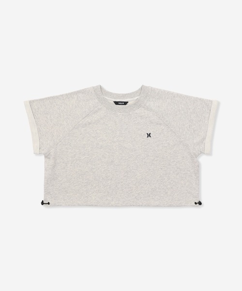 トレーナー スウェット 「Hurley:ハーレー」W TERRY ICON BACK OPEN SS　レディーススウェットTシャツ レディース Hurley:ハーレー】W TERRY ICON BACK OPEN SS レディース