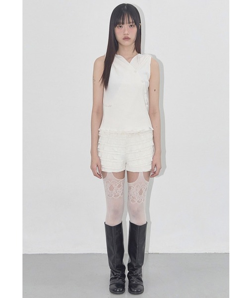 パーカー A'GEM/9 × .kom 「 FANCY CLUB/ファンシークラブ」 BIRD COWL SLEEVELESS/バードカウル スリーブ A'GEM/9 × .kom 『 FANCY CLUB/ファンシークラブ』 BIRD COWL