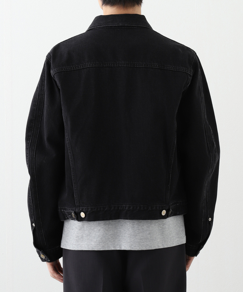 NVRFRGT(ネヴァーフォーゲット)の「【NVRFRGT / ネヴァーフォーゲット】 DENIM 3D TRUCKER JACKET F.BLK NF242J0 2A(デニムジャケット・メンズ・ブラック・2)」の6枚目の写真
