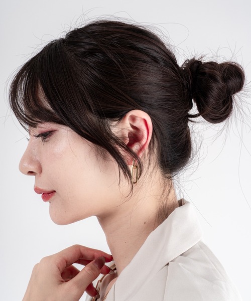 JENNYBIRD(ジェニーバード)の「【JENNY BIRD/ジェニーバード】フープピアス 2WAY TEENI DETACHABLE LINK EARRINGS(ピアス(両耳用)・レディース・シルバー×ゴールド/ゴールド・FREE)」の15枚目の写真