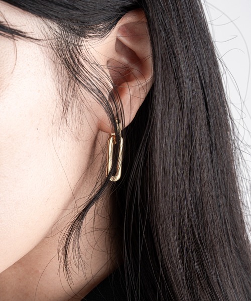 JENNYBIRD(ジェニーバード)の「【JENNY BIRD/ジェニーバード】フープピアス 2WAY TEENI DETACHABLE LINK EARRINGS(ピアス(両耳用)・レディース・シルバー×ゴールド/ゴールド・FREE)」の18枚目の写真