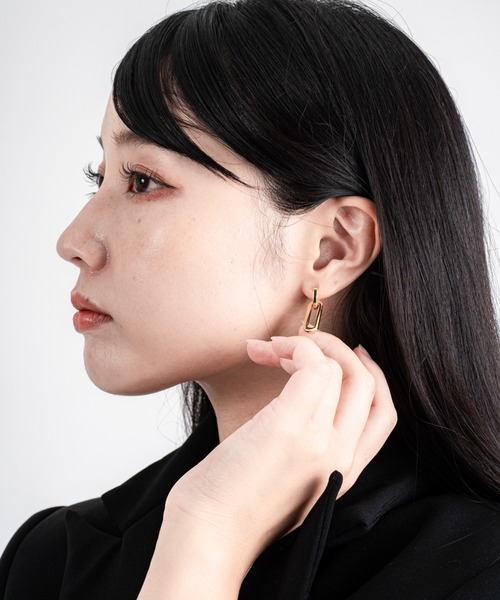 JENNYBIRD(ジェニーバード)の「【JENNY BIRD/ジェニーバード】フープピアス 2WAY TEENI DETACHABLE LINK EARRINGS(ピアス(両耳用)・レディース・シルバー×ゴールド/ゴールド・FREE)」の21枚目の写真