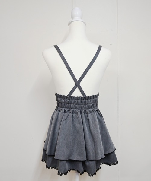 MA*RS（アメーバーマーズ）の「フロントスピンドルスカパン（スカート・レディース・ブラック×ホワイト/ブラック/グレー/ピンク/ブラック×ブラック/チャコールグレー・FREE）」の10枚目の写真