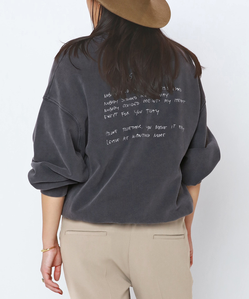 ANINE BINGアニン ビンJACI SWEATSHIRT LYRICS ANINE BING/アニン ビン】JACI SWEATSHIRT LYRICS（スウェット