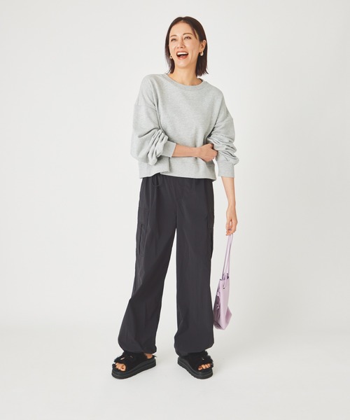 ever closet（エバークローゼット）の「レディス 撥水 カーゴパンツ（カーゴパンツ・レディース・ブラック/カーキ・FREE）」の9枚目の写真