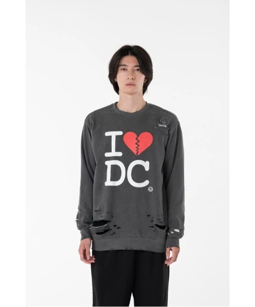 DISCOVERED(ディスカバード)の「DISCOVERED I BROKEN HEART DAMAGE SWEAT(スウェット・メンズ・ホワイト/ブラック・1/3)」の12枚目の写真