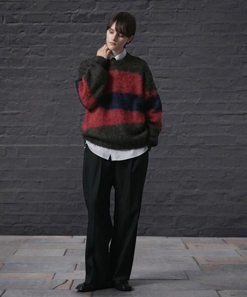 ENDER PRODUCTS（エンダープロダクツ）の「ストレイタムWジャガードウォッシャブルシャギーニット【ENDER PRODUCTS/エンダープロダクツ】（ニット/セーター・メンズ・レッド系・M）」の22枚目の写真