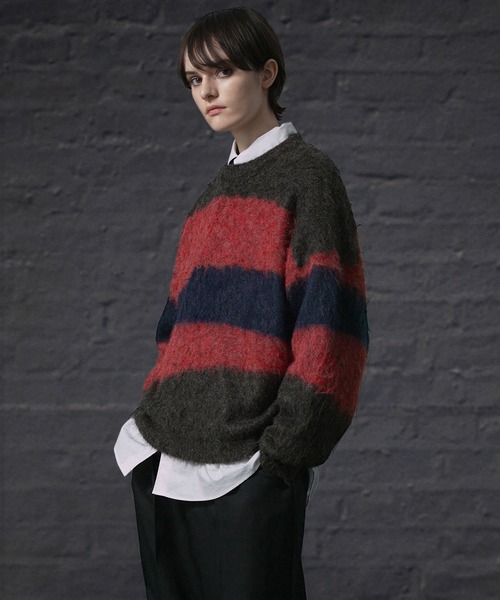 ENDER PRODUCTS（エンダープロダクツ）の「ストレイタムWジャガードウォッシャブルシャギーニット【ENDER PRODUCTS/エンダープロダクツ】（ニット/セーター・メンズ・レッド系・M）」の19枚目の写真