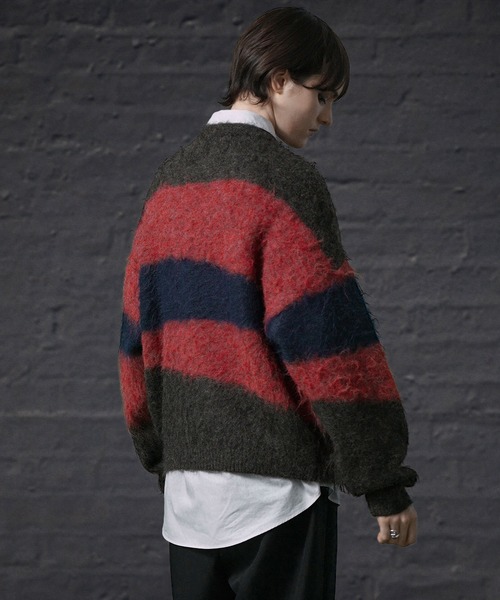 ENDER PRODUCTS（エンダープロダクツ）の「ストレイタムWジャガードウォッシャブルシャギーニット【ENDER PRODUCTS/エンダープロダクツ】（ニット/セーター・メンズ・レッド系・M）」の14枚目の写真