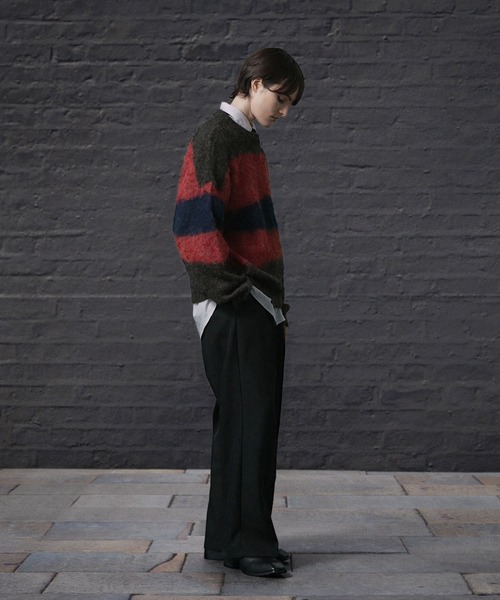 ENDER PRODUCTS（エンダープロダクツ）の「ストレイタムWジャガードウォッシャブルシャギーニット【ENDER PRODUCTS/エンダープロダクツ】（ニット/セーター・メンズ・レッド系・M）」の16枚目の写真