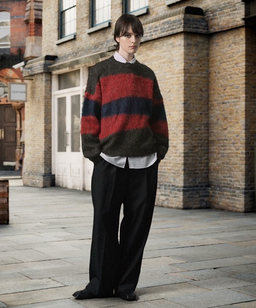 ENDER PRODUCTS（エンダープロダクツ）の「ストレイタムWジャガードウォッシャブルシャギーニット【ENDER PRODUCTS/エンダープロダクツ】（ニット/セーター・メンズ・レッド系・M）」の10枚目の写真