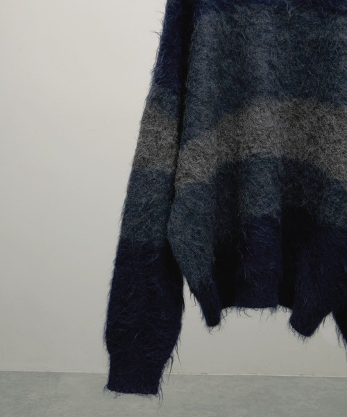 ENDER PRODUCTS（エンダープロダクツ）の「ストレイタムWジャガードウォッシャブルシャギーニット【ENDER PRODUCTS/エンダープロダクツ】（ニット/セーター・メンズ・レッド系・M）」の5枚目の写真