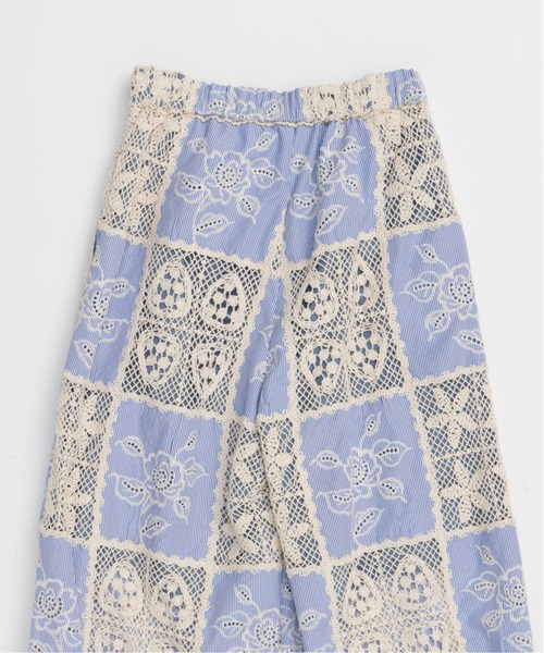 パンツ MAISON SPECIAL Embroidery Easy Pants Embroidery Easy Pants/エンブロイダリーイージーパンツ【MAISON