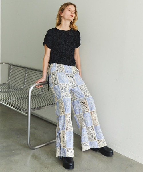 Embroidery Easy Pants/エンブロイダリーイージーパンツ【MAISON