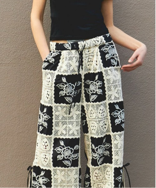 Embroidery Easy Pants/エンブロイダリーイージーパンツ【MAISON