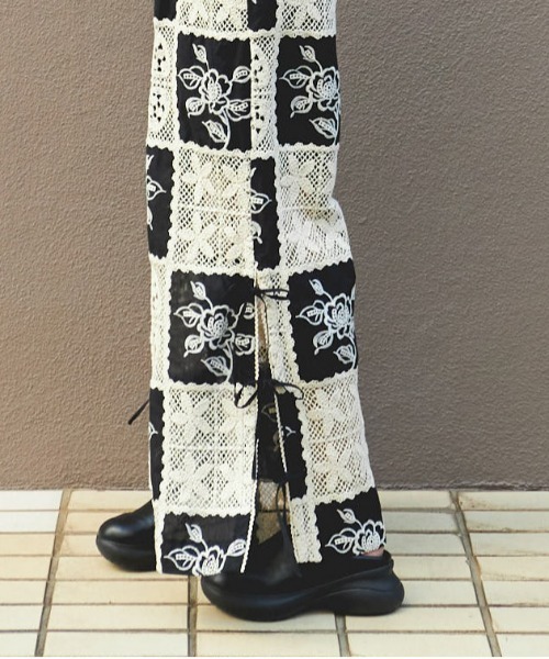 Embroidery Easy Pants/エンブロイダリーイージーパンツ【MAISON