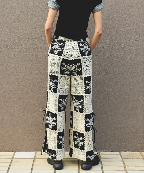 Embroidery Easy Pants/エンブロイダリーイージーパンツ□セットアップ