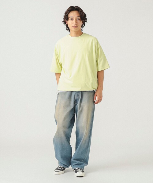 BEAMS（ビームス）の「BEAMS / テック フラットシーマ Tシャツ（Tシャツ/カットソー・メンズ・ブラック系その他4/イエロー系その他3/レッド系その他2・M/L/XL/S）」の4枚目の写真