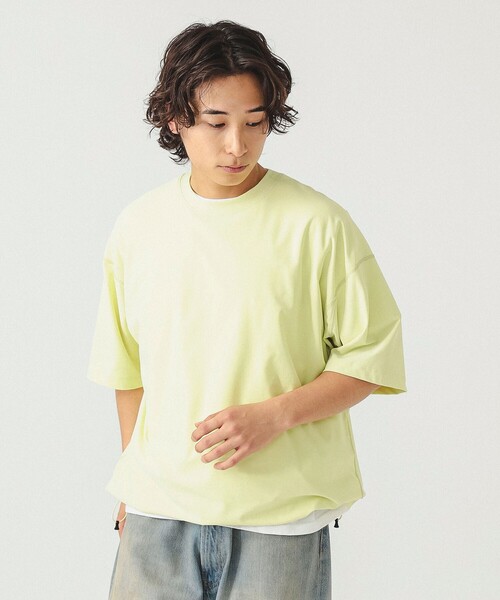 BEAMS（ビームス）の「BEAMS / テック フラットシーマ Tシャツ（Tシャツ/カットソー・メンズ・ブラック系その他4/イエロー系その他3/レッド系その他2・M/L/XL/S）」の7枚目の写真