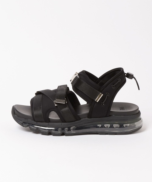 HARE（ハレ）の「クリアソールクロスサンダル(HARE)（サンダル・メンズ・ブラック・SMALL/MEDIUM/LARGE）」の6枚目の写真