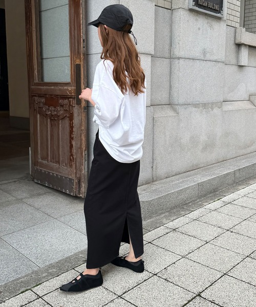 CANAL JEAN（キャナルジーン）の「1975 TOKYO　NCRS半袖Tシャツ（Tシャツ/カットソー・レディース・ブラック/ミックスグレー/ホワイト・MEDIUM/LARGE/X-LARGE）」の4枚目の写真