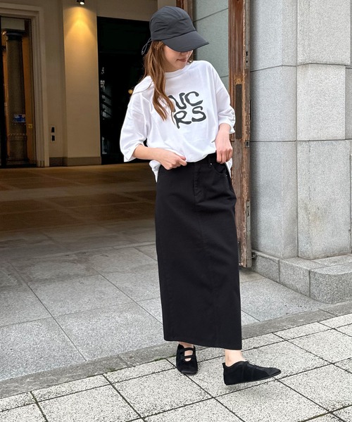 CANAL JEAN（キャナルジーン）の「1975 TOKYO　NCRS半袖Tシャツ（Tシャツ/カットソー・レディース・ブラック/ミックスグレー/ホワイト・MEDIUM/LARGE/X-LARGE）」の5枚目の写真