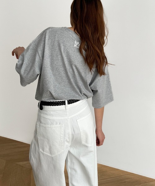 CANAL JEAN（キャナルジーン）の「1975 TOKYO　NCRS半袖Tシャツ（Tシャツ/カットソー・レディース・ブラック/ミックスグレー/ホワイト・MEDIUM/LARGE/X-LARGE）」の9枚目の写真