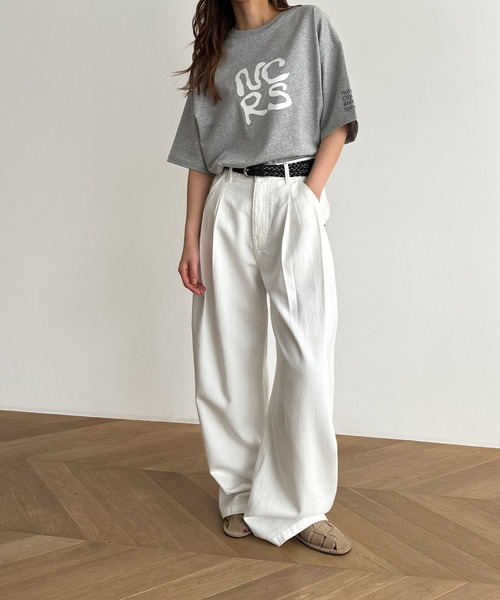 CANAL JEAN（キャナルジーン）の「1975 TOKYO　NCRS半袖Tシャツ（Tシャツ/カットソー・レディース・ブラック/ミックスグレー/ホワイト・MEDIUM/LARGE/X-LARGE）」の10枚目の写真