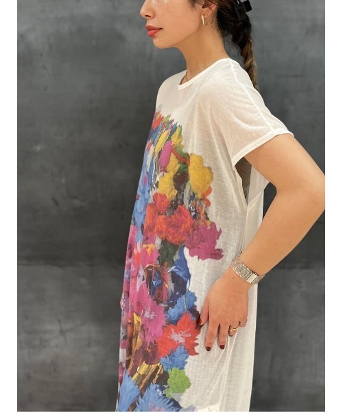 ZUCCa（ズッカ）の「シアーフラワー / ワンピース / (O)（ワンピース・レディース・ホワイト/ブラック・M size）」の12枚目の写真