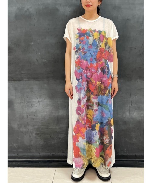 ZUCCa（ズッカ）の「シアーフラワー / ワンピース / (O)（ワンピース・レディース・ホワイト/ブラック・M size）」の9枚目の写真