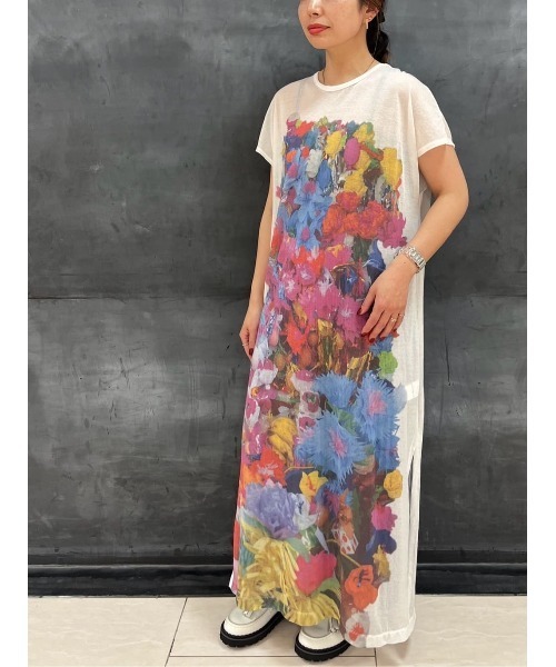 ZUCCa（ズッカ）の「シアーフラワー / ワンピース / (O)（ワンピース・レディース・ホワイト/ブラック・M size）」の10枚目の写真