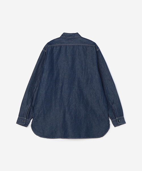 セール】orSlow | コットンリネンダンガリー ワークシャツ MEN